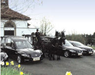 Jaguar hearse and limousine