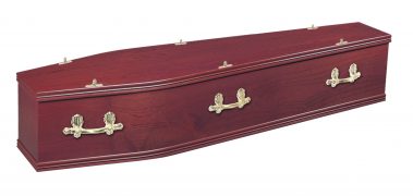 Veneered Sapele Coffin