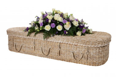 Banana Leaf Curved Coffin