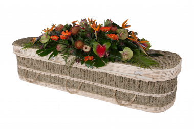 Seagrass Curved Coffin
