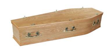 Veneered Oak Coffin